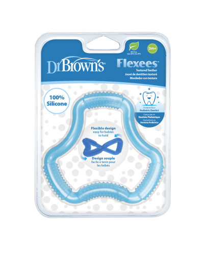 Dr. Brown's Flexees A-shaped teether in blue