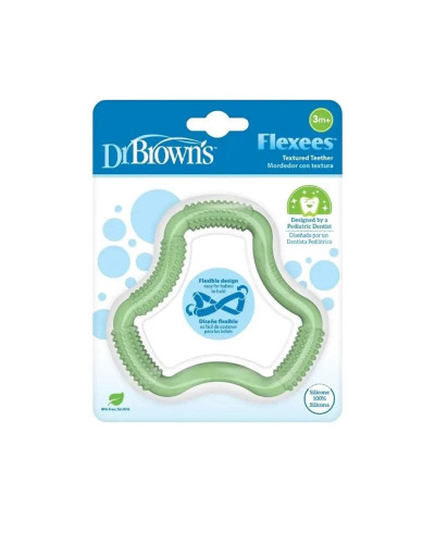 عضاضة التسنين Flexees على شكل A خضراء Dr. Brown's