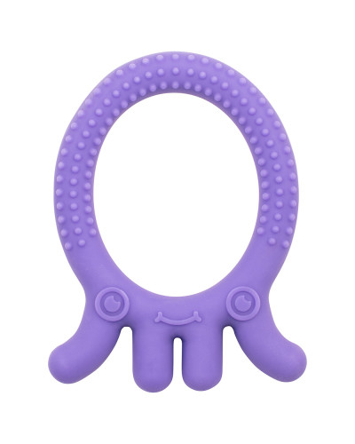 Anneau de dentition pieuvre violet Dr. Brown's Flexees Friends – vue produit