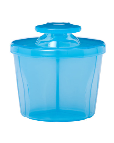 Blue Dr. Brown's 3-compartment milk powder dispenser