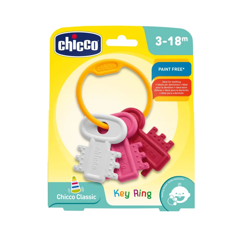 Hochet Clés CHICCO Rose