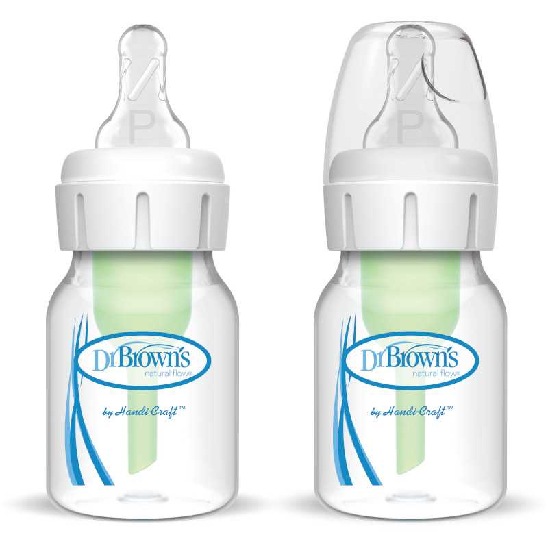 Pack de 2 biberones anticólicos Dr. Brown's Options+ 60 ml con tetina prematuro