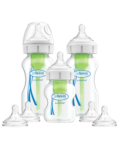 Dr. Brown's Options+ wide-neck anti-colic bottle starter kit