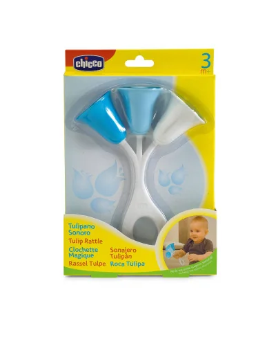 Hochet Cloche Tulipe bleu Chicco
