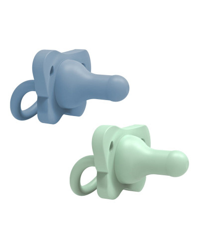 لهّايتا Dr. Brown's HappyPaci زرقاء وخضراء لعمر 0-6 أشهر