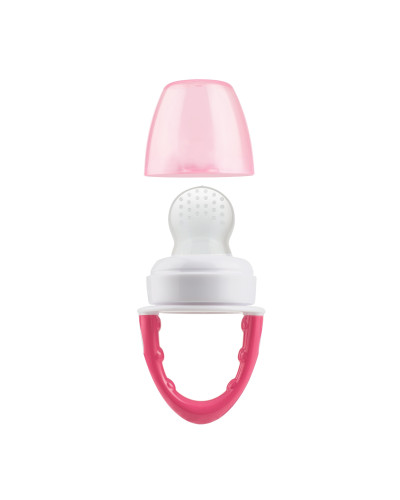 Alimentador de silicona Fresh Firsts rosa Dr. Brown's