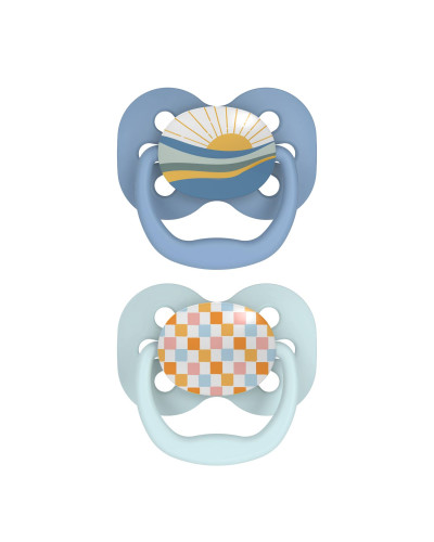 Dr. Brown's Advantage Stage 1 blue and green pacifier 2-pack