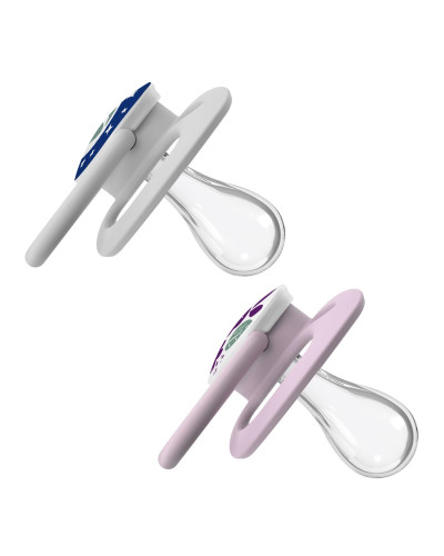 Pack de 2 chupetes fosforescentes Advantage Stage 2 rosa Dr. Brown's