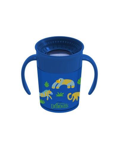 Blue Dr. Brown's Cheers360 baby cup 200 ml with handles
