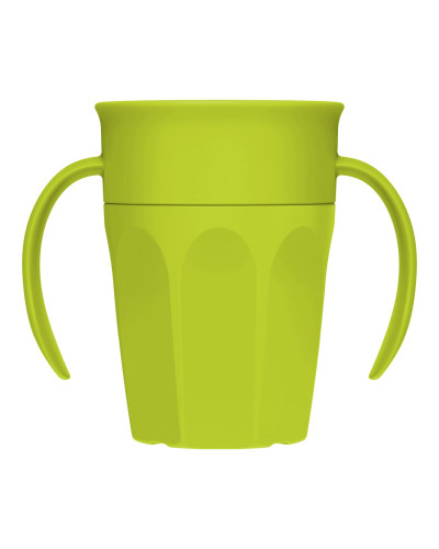 Green Dr. Brown's Cheers360 training cup 200 ml with handles
