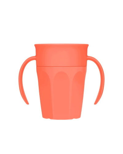 Vaso bebé sin boquilla Dr. Brown's Cheers360 coral 200 ml
