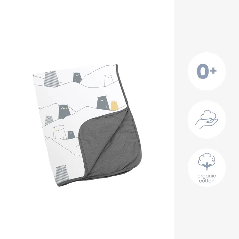 Couverture Dream Bear Grey 75x100 Doomoo Couverture Dream Bear Grey 75x100 Doomoo