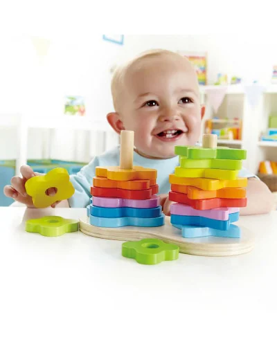 Juego apilable Arcoíris 12 meses-3 años Hape