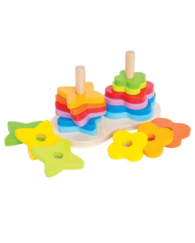 Juego apilable Arcoíris 12 meses-3 años Hape