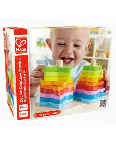 Juego apilable Arcoíris 12 meses-3 años Hape