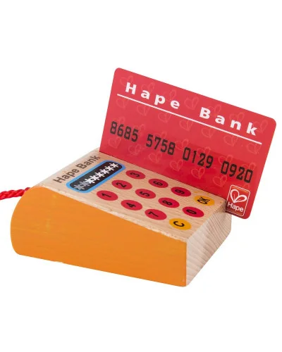 Caja registradora con ábaco multicolor Hape