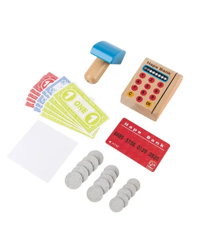 Caja registradora con ábaco multicolor Hape