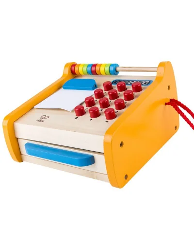 Caja registradora con ábaco multicolor Hape