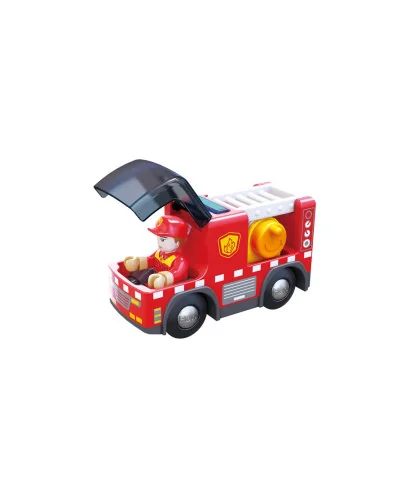 Voiture camion de pompiers avec sirene Hape jouets