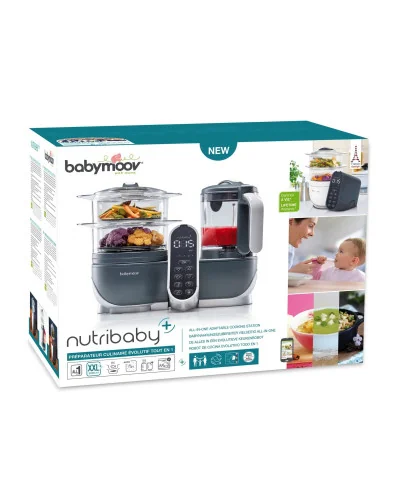 Robot cuiseur vapeur Nutribaby(+) Industrial Grey Babymoov