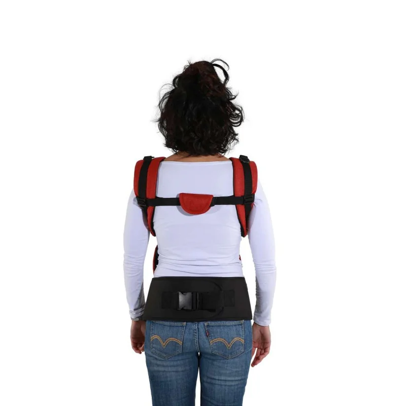Porte-bébé Physiologique Physionest NOUKA Rib Red Chic Safety 1st Porte-bébé Physiologique Physionest NOUKA Rib Red Chic Safety 1st