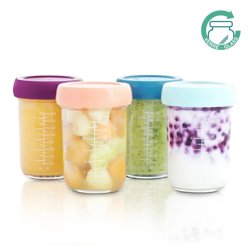 Lot de 4 contenants alimentaires en verre Babybols Babymoov
