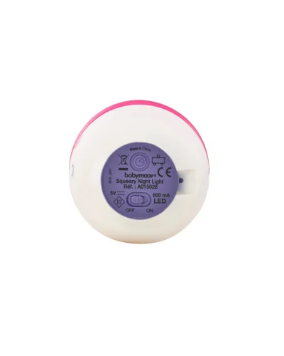 Veilleuse Squeezy Pink Babymoov