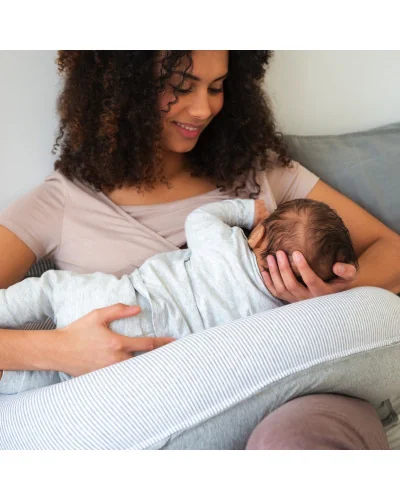وسادة الرضاعة والحمل Buddy Classic Light Grey Doomoo