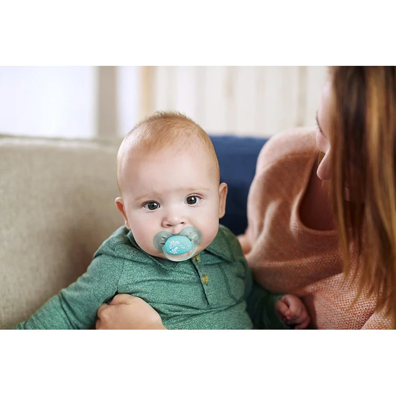 Sucette Ultra-Soft 6-18 mois vert eau Philips Avent - vue 2
