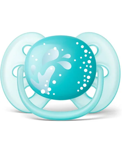 Sucette Ultra-Soft 6-18 mois vert eau Philips Avent