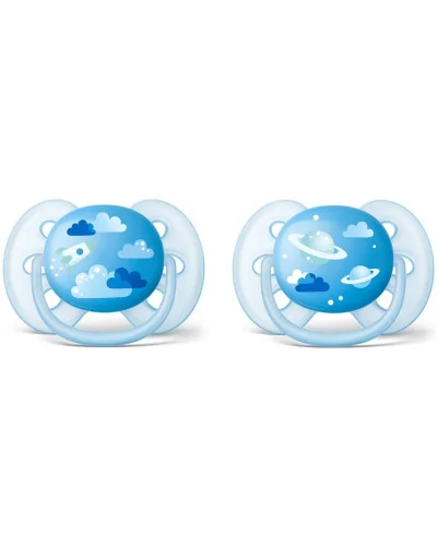 Sucette Ultra-Soft 6-18 mois bleu Philips Avent