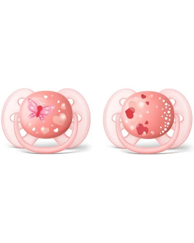Sucette Ultra-Soft 6-18 mois Rose Philips Avent