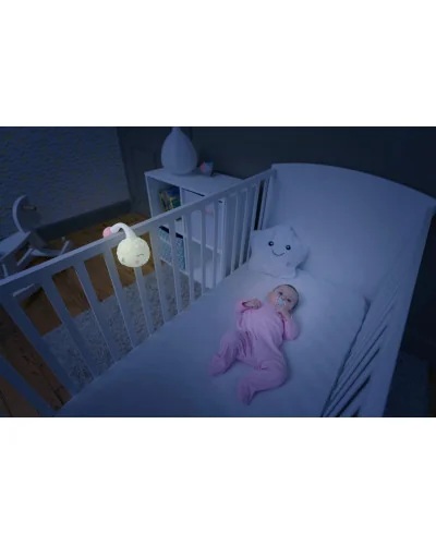 Veilleuse lampe nomade Mouton Lily rose Badabulle