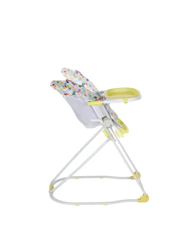 Chaise haute compacte jaune Badabulle