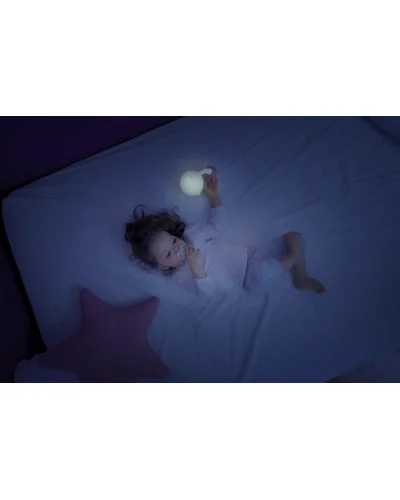 Portable night light lamp Mouton Lily pink Badabulle
