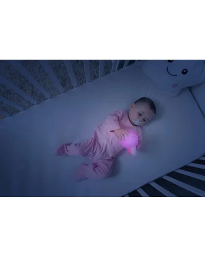 Veilleuse lampe nomade Mouton Lily rose Badabulle