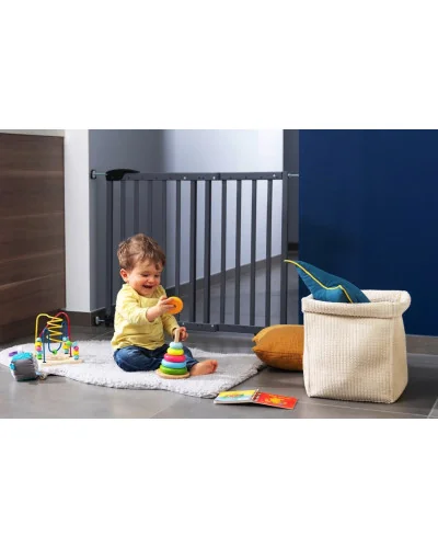 Barrière de sécurité en bois Deco Pop Gris Badabulle