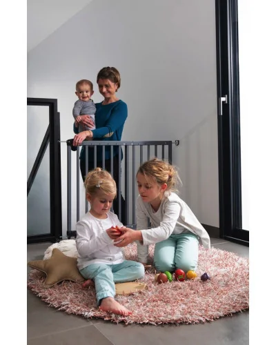 Barrière de sécurité en bois Deco Pop Gris Badabulle