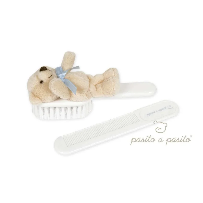 Set de cepillo y peine oso azul Pasito a Pasito