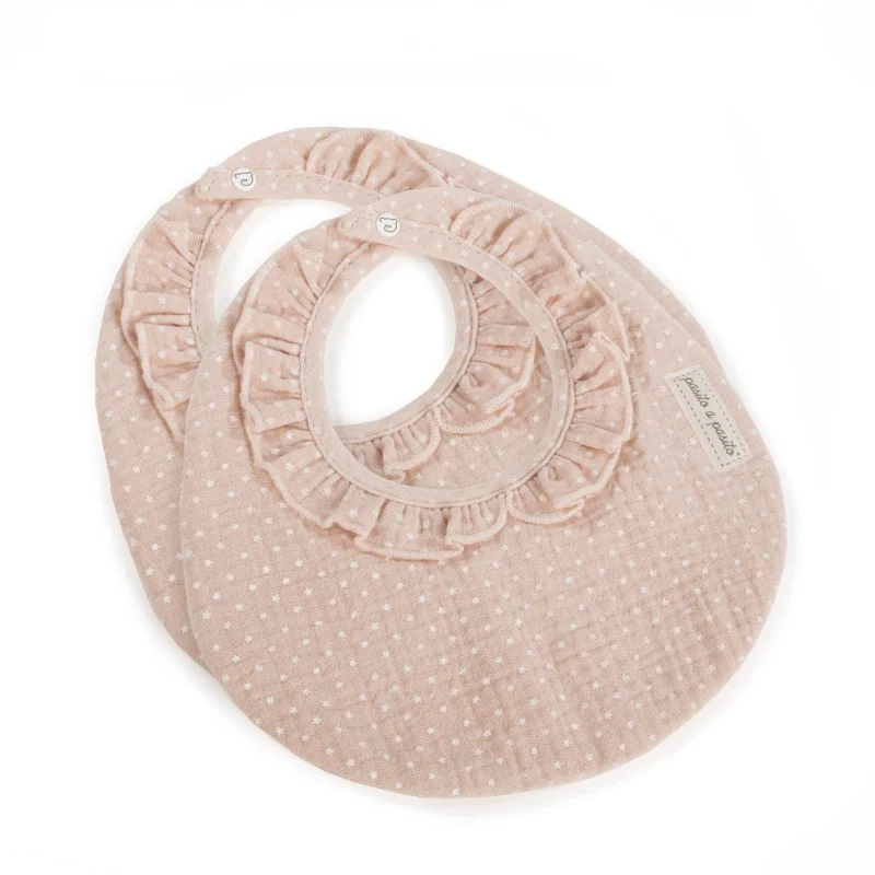 Bibs set of 2 pink Pasito a Pasito