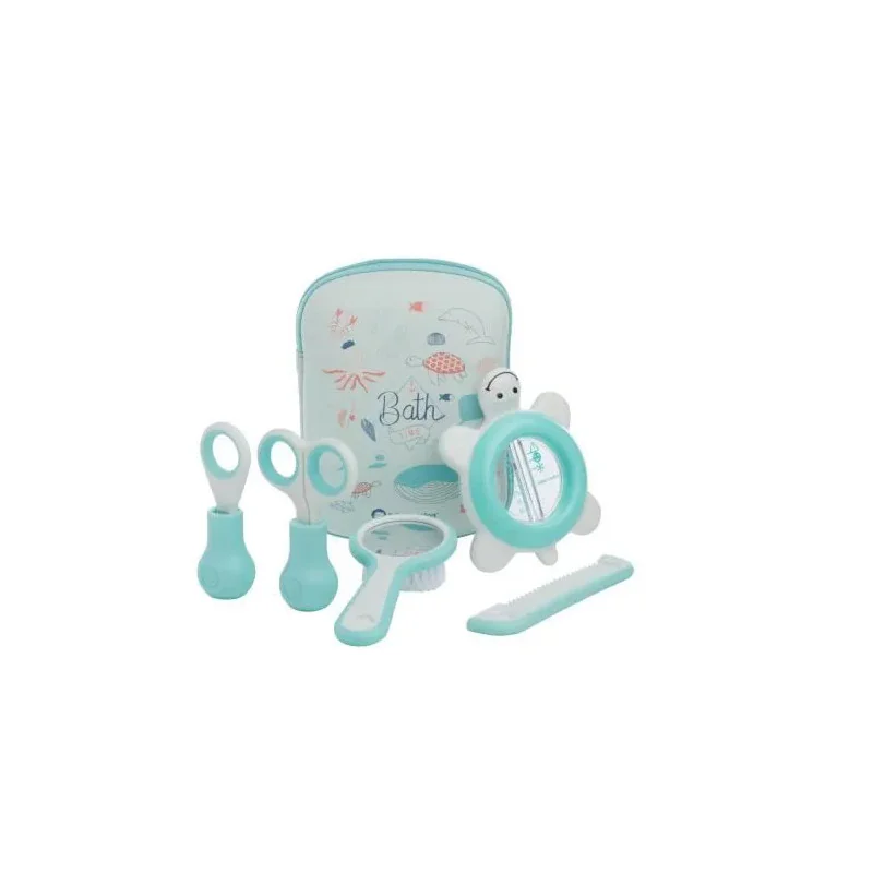 Trousse de toilette essentiel et soins bébé bleu Bébé Confort Trousse de toilette essentiel et soins bébé bleu Bébé Confort