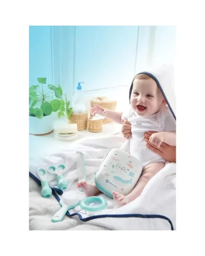 Trousse de toilette essentiel et soins bébé bleu Bébé Confort