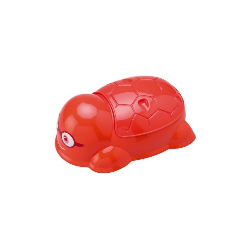 Pot de toilette Tortue avec couvercle orange Saro