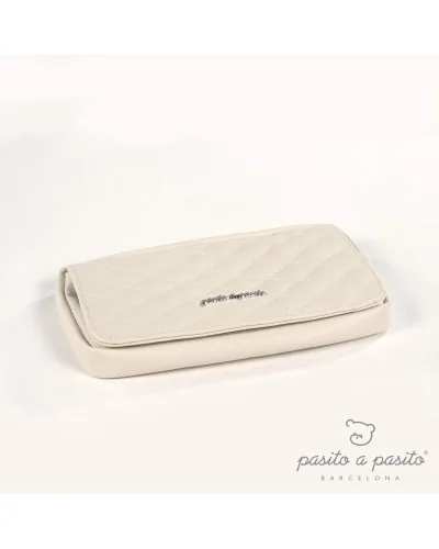 Funda para toallitas acolchada Ines beige Pasito a Pasito
