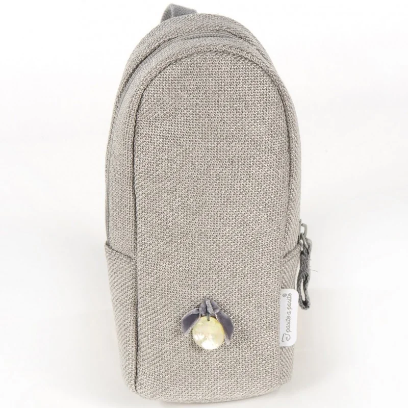 Sweet Tweed bottle holder grey Pasito a Pasito