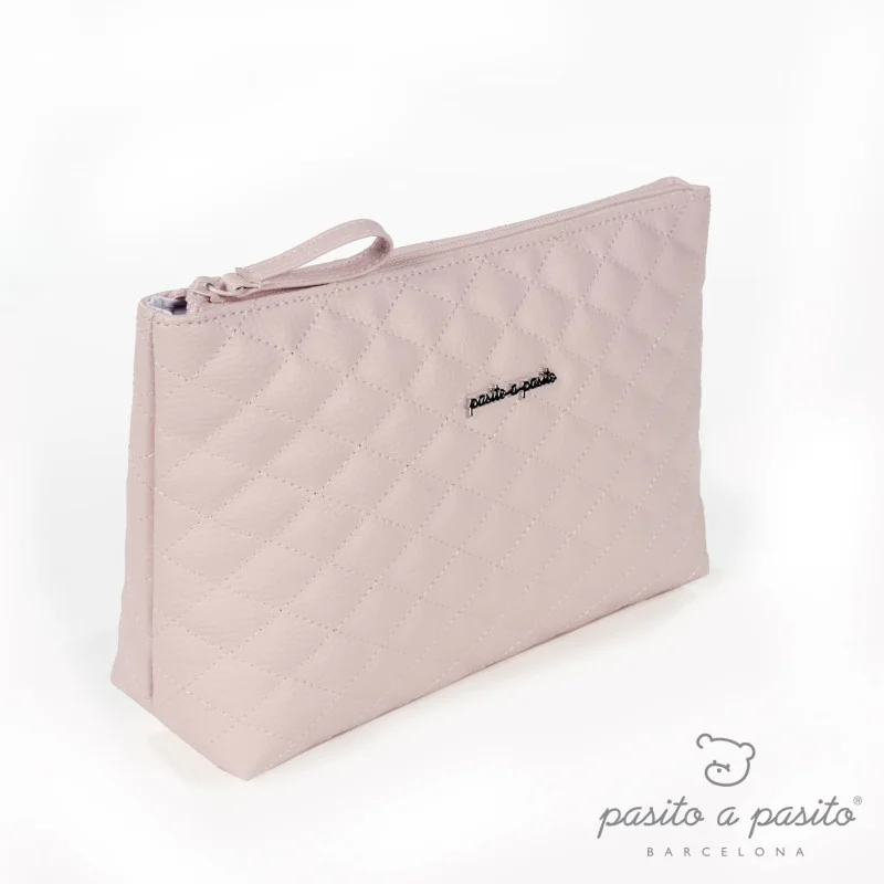 TROUSSE DE TOILETTE INES MATELASSE ROSE