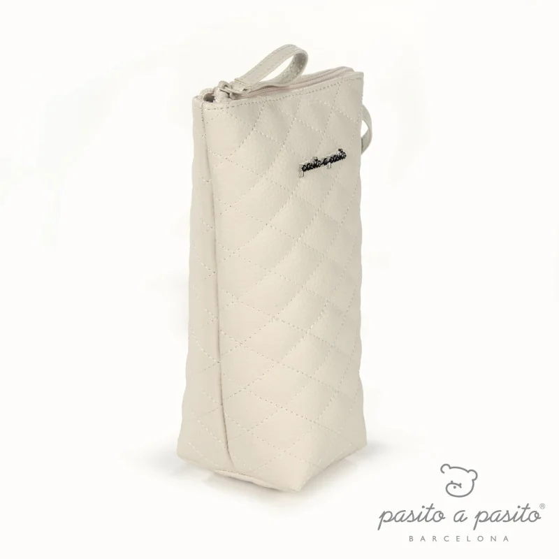 Porte-biberon Inès matelassé beige Pasito a Pasito