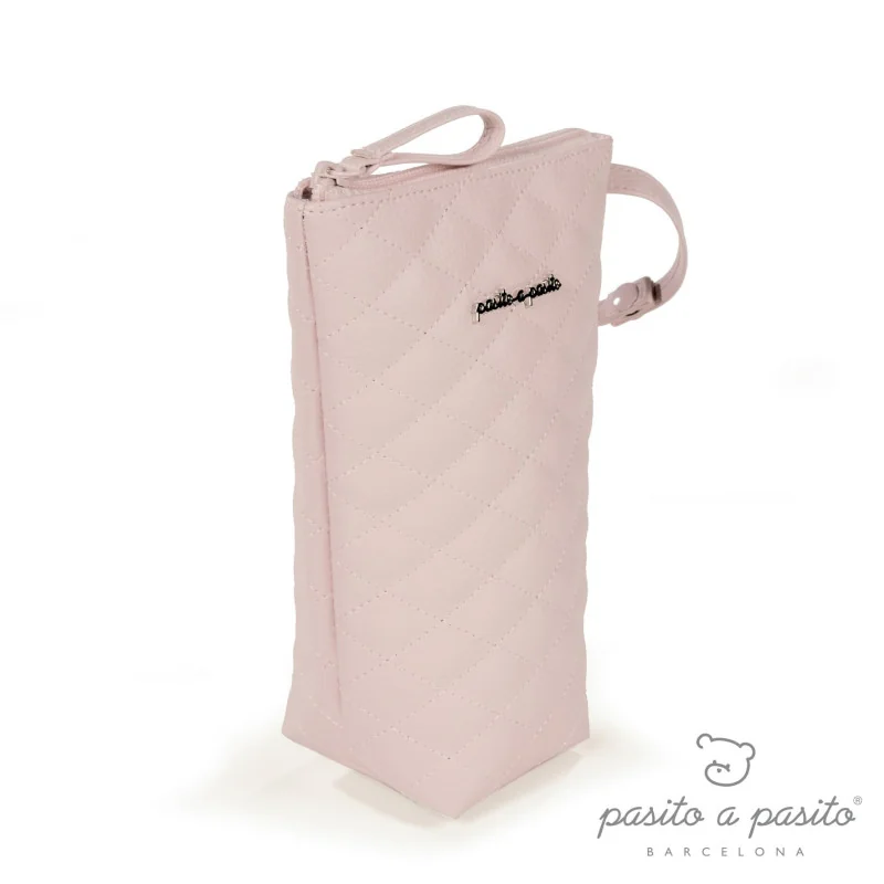 Portabiberones Inès acolchado rosa Pasito a Pasito