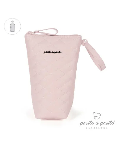Portabiberones Inès acolchado rosa Pasito a Pasito