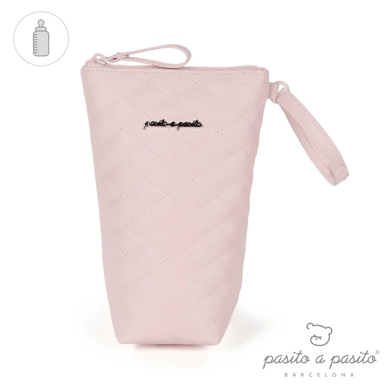 Porte-biberon Inès matelassé rose Pasito a Pasito - vue 2